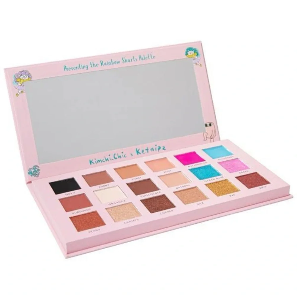 NIP Kimchi Chic Ketnipz Rainbow Sharts Mini Me Eyeshadow Pressed Pigment Palette
